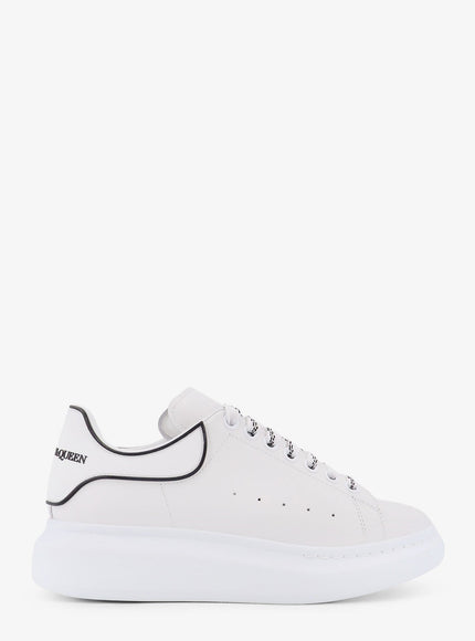 Alexander Mcqueen Oversize Leather Low-Top Sneakers White