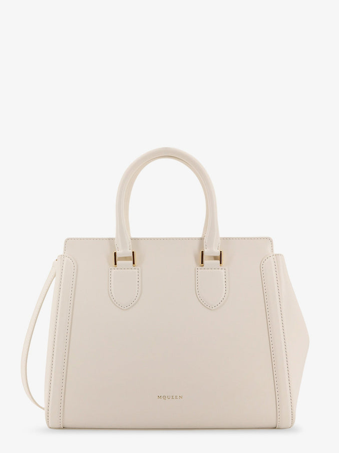 Alexander Mcqueen Birdee Large Leather Shoulder Bag Uni Ivory