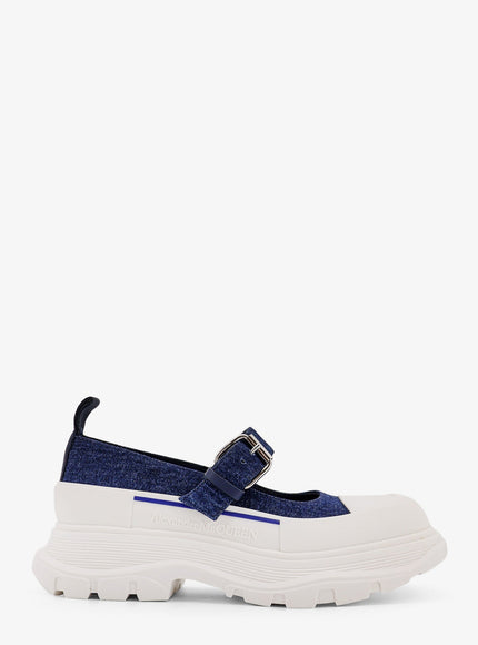 Alexander Mcqueen Denim Mary Jane Blue