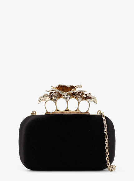 Alexander Mcqueen Carnation Clutch Satin Clutch