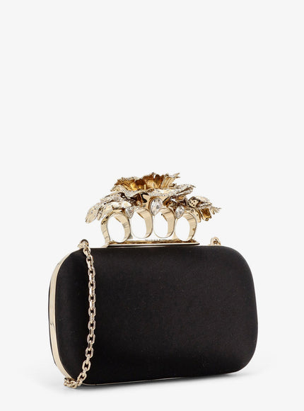 Alexander Mcqueen Carnation Clutch Satin Clutch