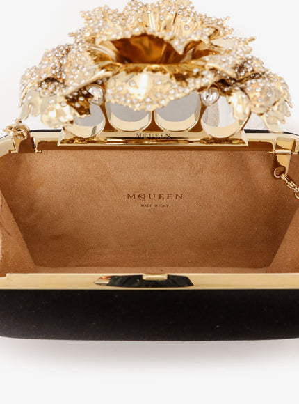 Alexander Mcqueen Carnation Clutch Satin Clutch