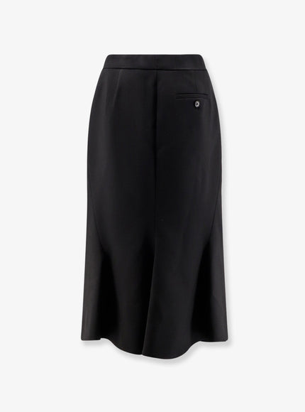 Alexander Mcqueen Midi Wool Skirt