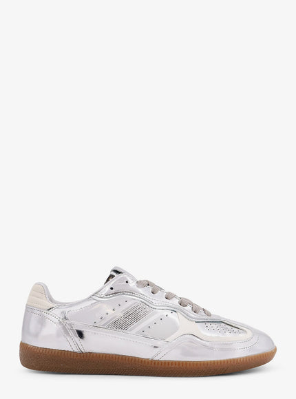 Alohas Tb.490 Leather Low-Top Sneakers Rife Shimmer Silver Cream