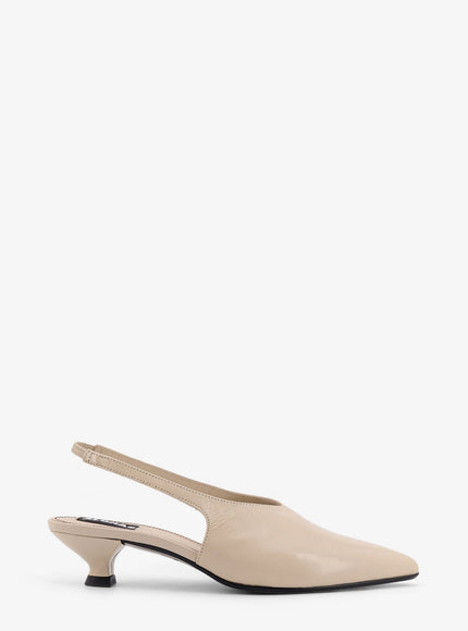 Alohas Eros Leather Slingback Decolleté Cream