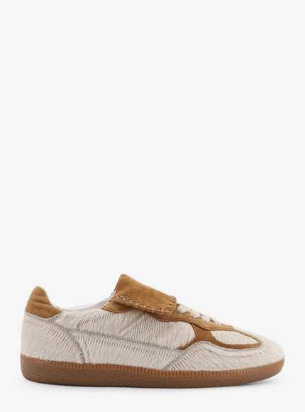 Alohas Tb.490 Pony Skin Low-Top Sneakers With Suede Inserts Soft Tan