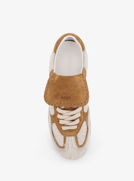 Alohas Tb.490 Pony Skin Low-Top Sneakers With Suede Inserts