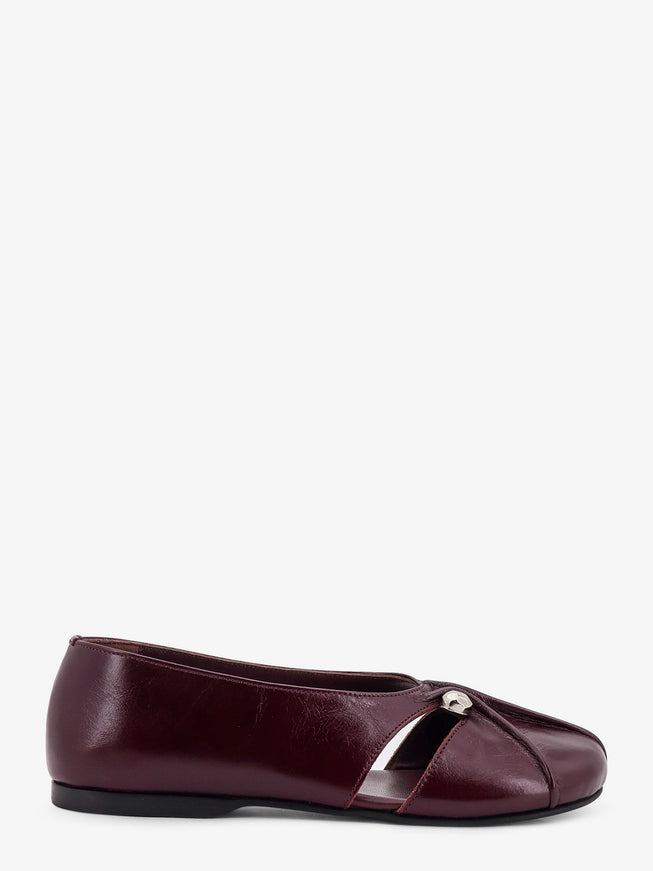 Alohas Ravena Leather Ballerinas Rift Burgundy