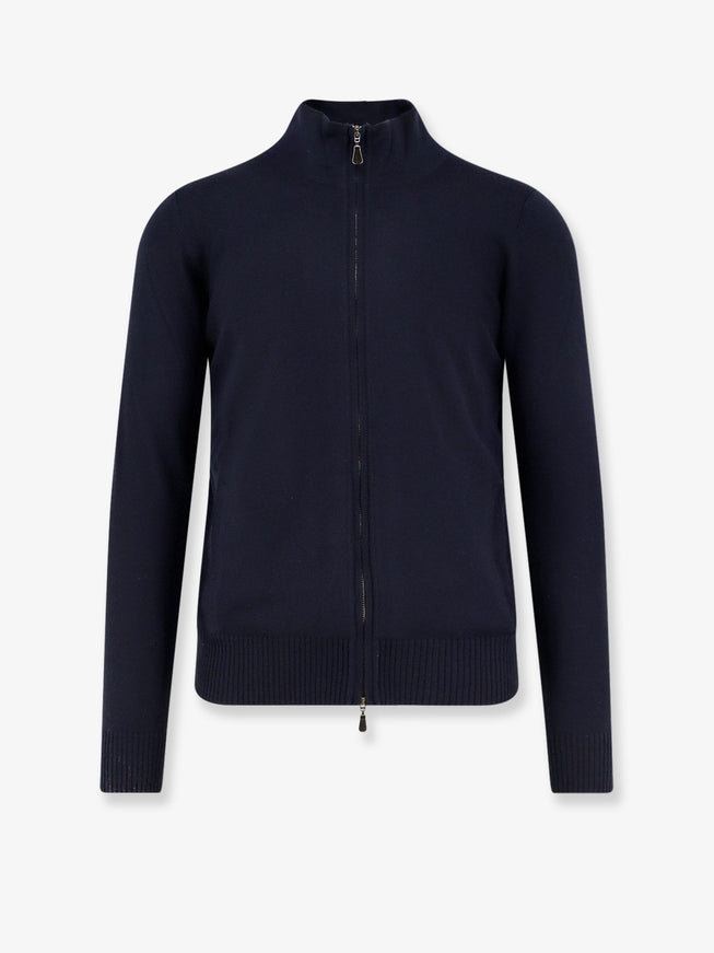 Alpha-Studio Wool Cardigan Blu