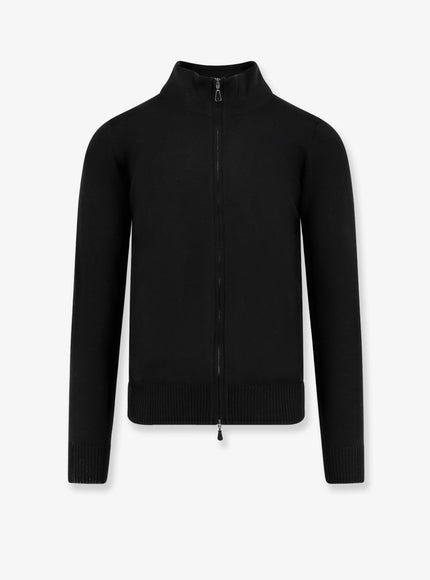 Alpha-Studio Wool Cardigan Nero