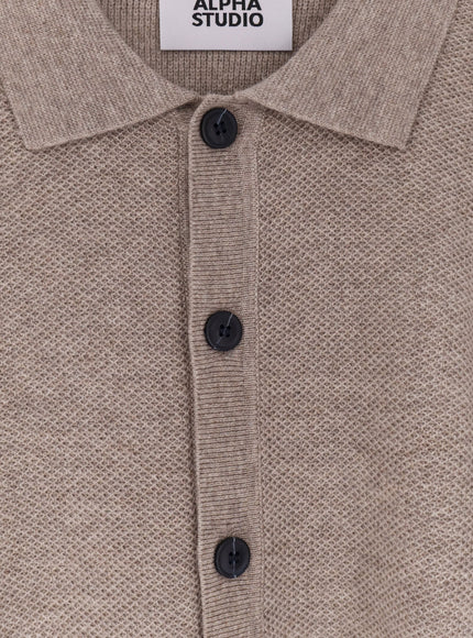 Alpha-Studio Wool And Cashmere Cardigan