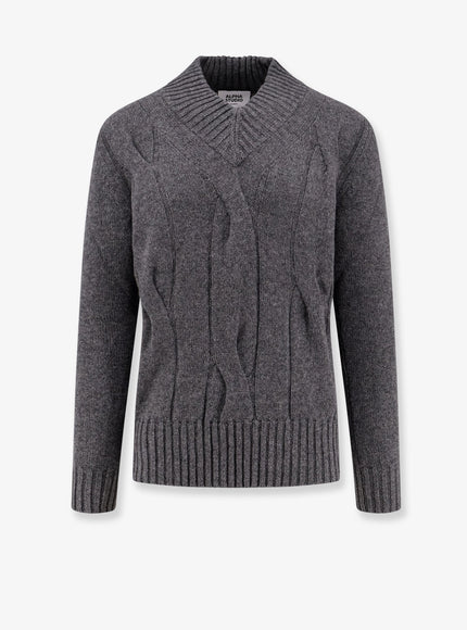 Alpha-Studio Cashmere Sweater Grigio Scuro