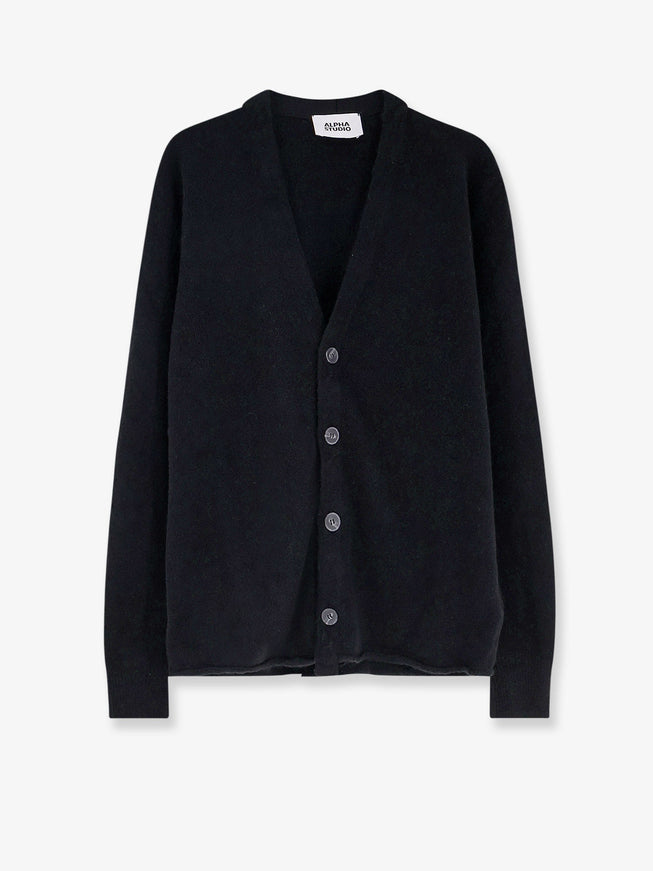 Alpha-Studio Cashmere Cardigan Nero