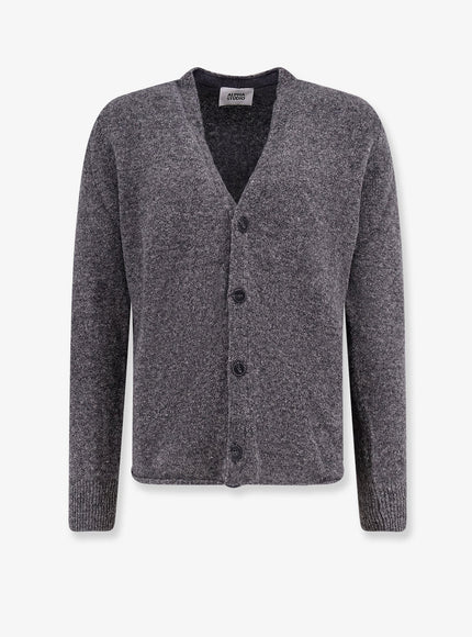 Alpha-Studio Cashmere Cardigan Grigio Scuro