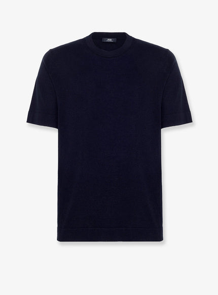 Alpha-Studio Silk And Cashmere Sweater Blu Notte