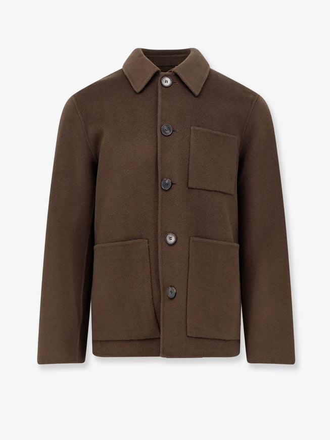Amaranto Wool And Cashmere Coat Moro