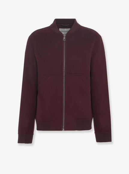 Amaranto Wool And Cashmere Jacket 50 Melanzana