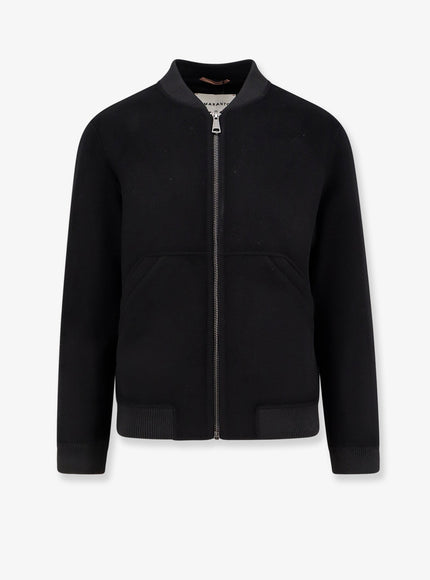 Amaranto Wool And Cashmere Jacket Nero