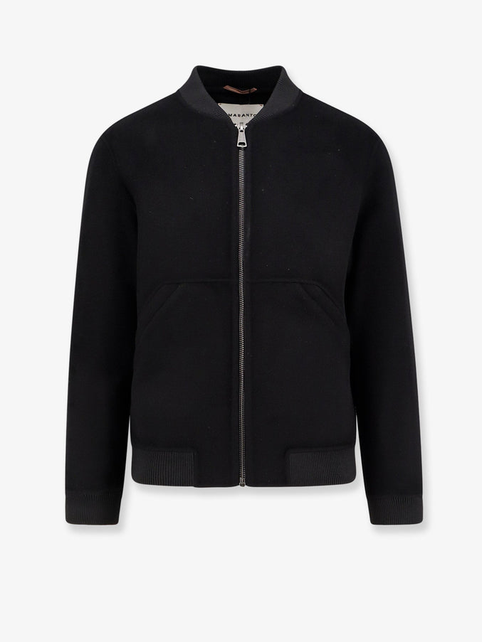 Amaranto Wool And Cashmere Jacket Nero