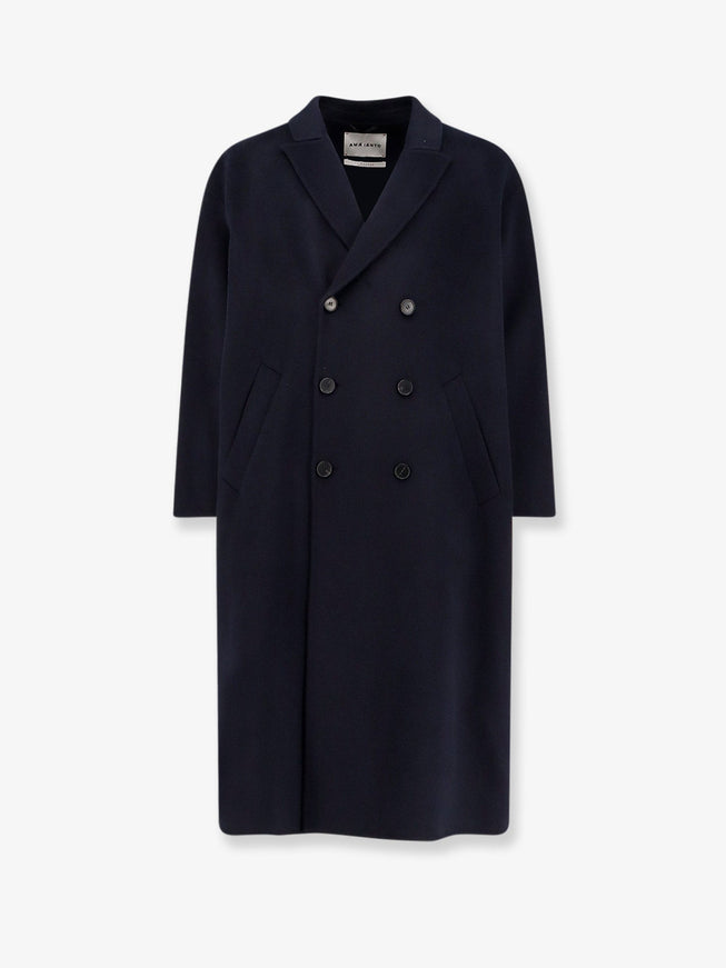 Amaranto Outdoor Wool Coat Navy