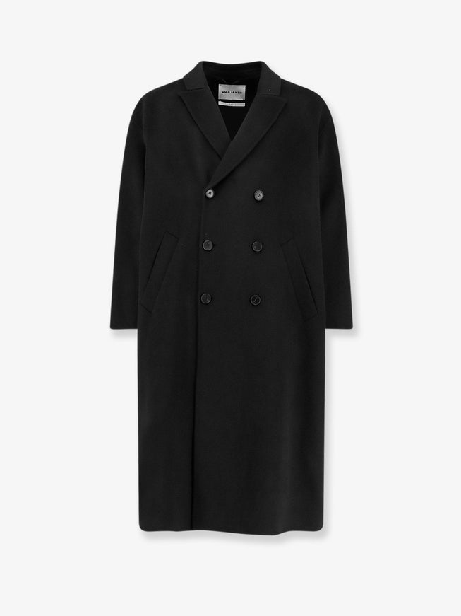 Amaranto Outdoor Wool Coat Nero