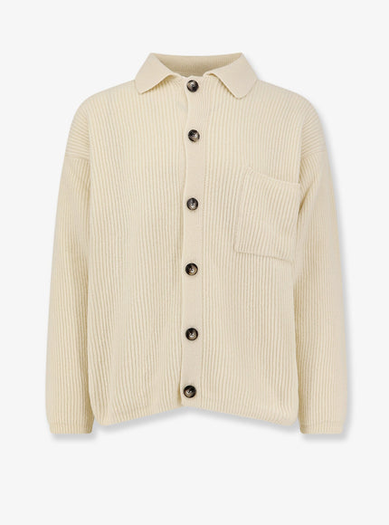 Amaranto Wool And Cashmere Cardigan Panna