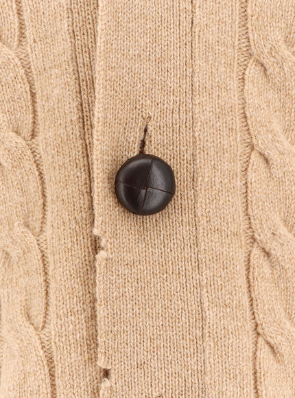 Amaranto Wool And Cashmere Cardigan