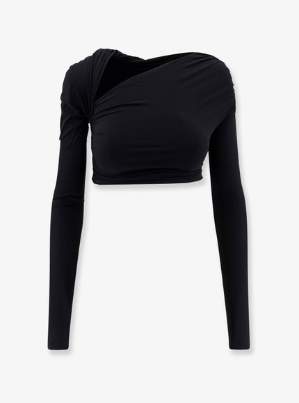 Amazuìn Gabi Stretch Fabric Top Uni Nero