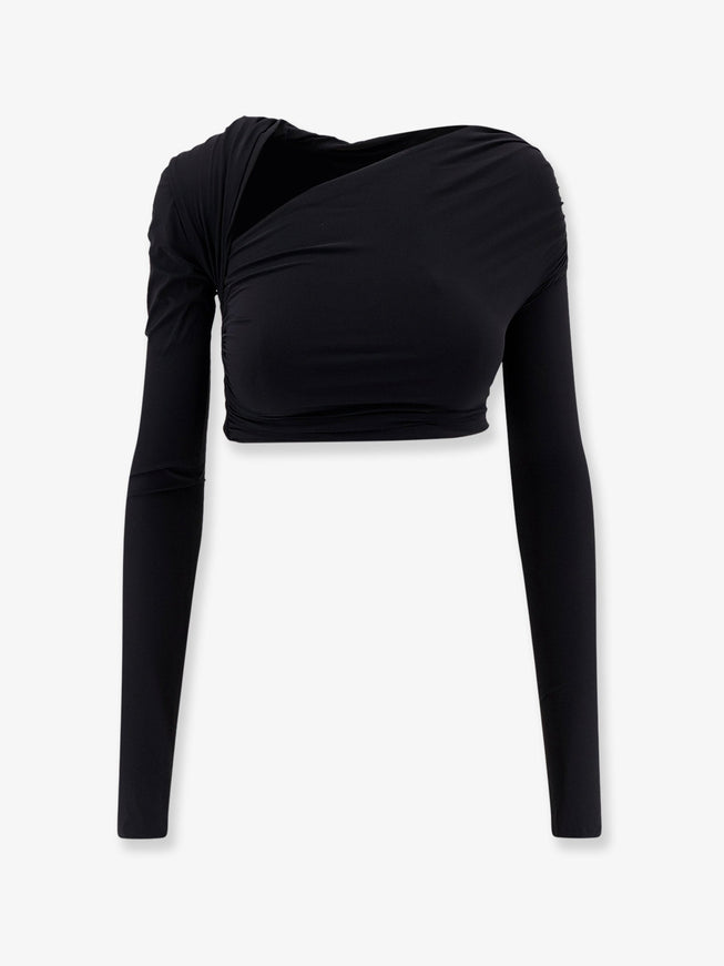 Amazuìn Gabi Stretch Fabric Top Uni Nero