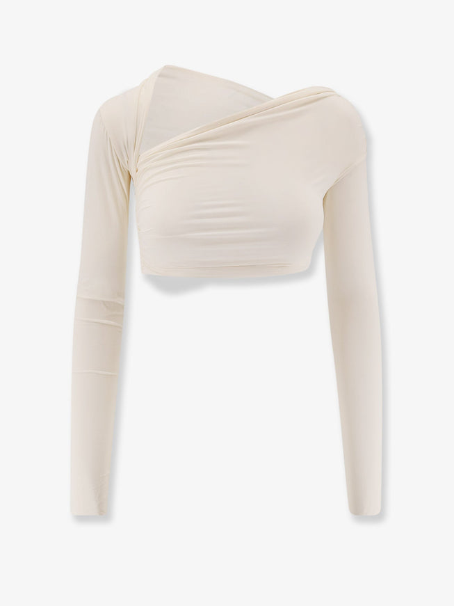 Amazuìn Gabi Stretch Fabric Top Uni Avorio