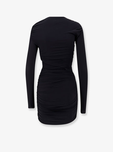 Amazuìn Pat Mini Dress With Drapery