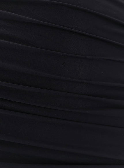 Amazuìn Pat Mini Dress With Drapery