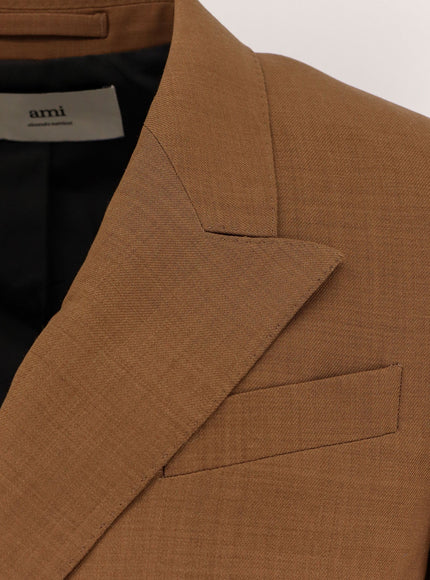 Ami Paris Double-Breasted Wool Blazer