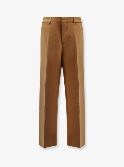 Ami Paris Virgin Wool Trousers Noisette