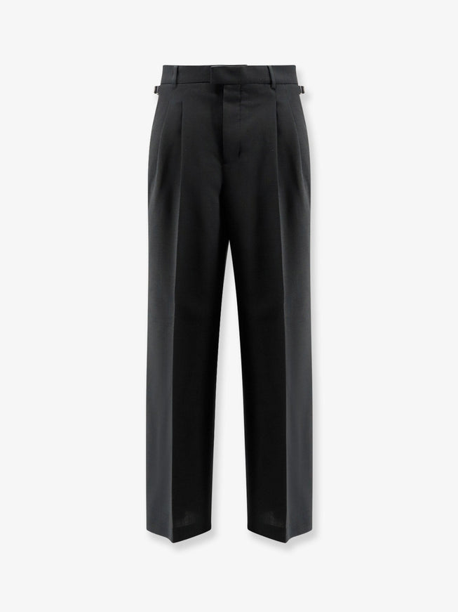 Ami Paris Virgin Wool Trousers Anthracite