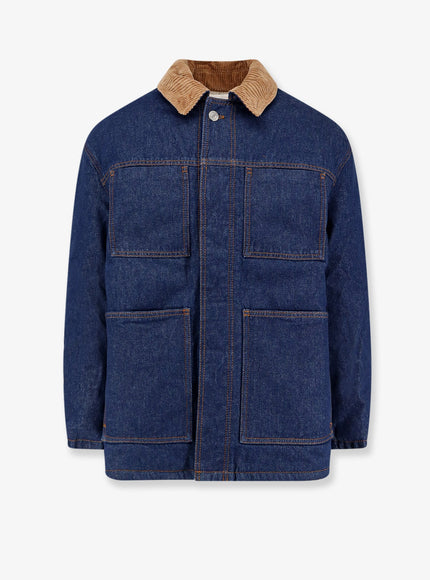 Ami Paris Padded Denim Jacket Indigo