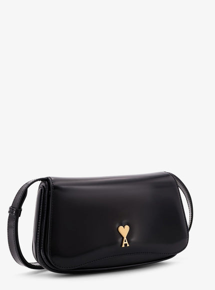 Ami Paris Leather Shoulder Bag