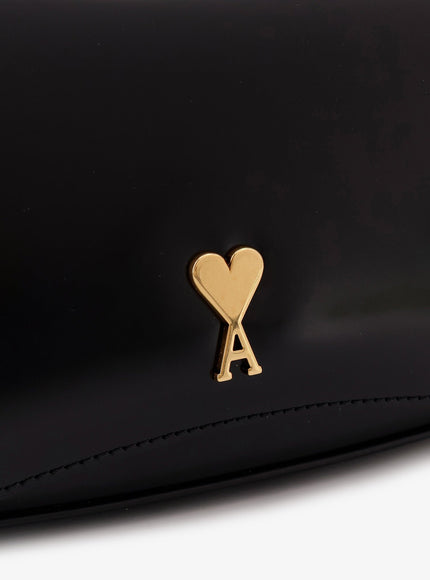 Ami Paris Leather Shoulder Bag