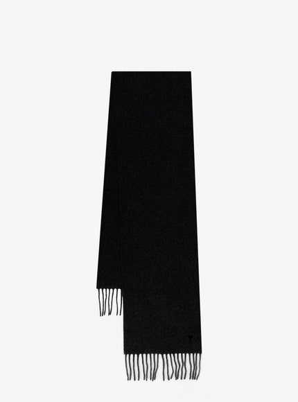 Ami Paris Wool Scarf Uni Noir