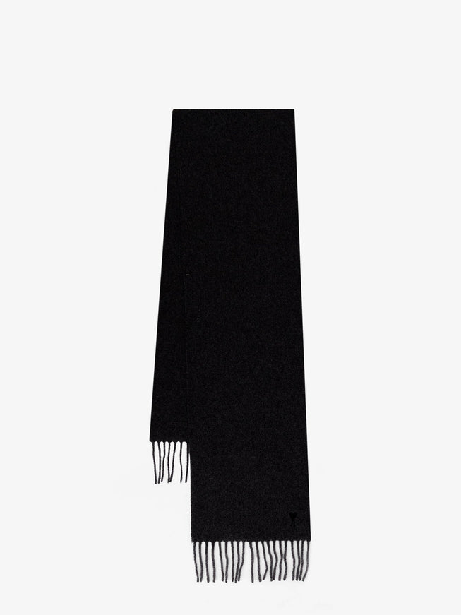 Ami Paris Wool Scarf Uni Noir
