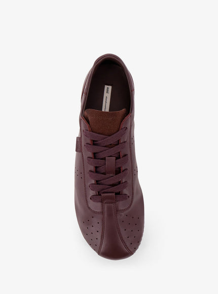 Ami Paris Leather Low-Top Sneakers