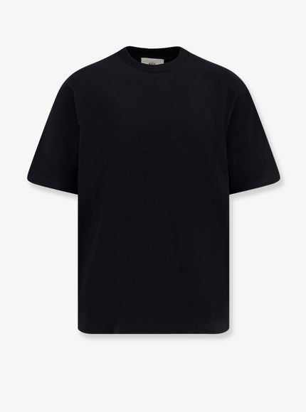 Ami Paris Cotton T-Shirt Noir