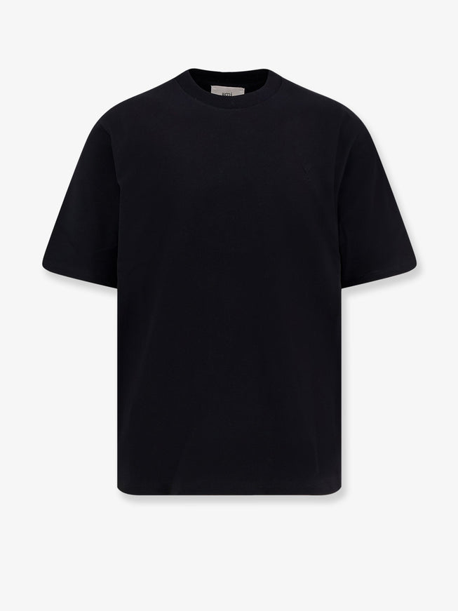 Ami Paris Cotton T-Shirt Noir