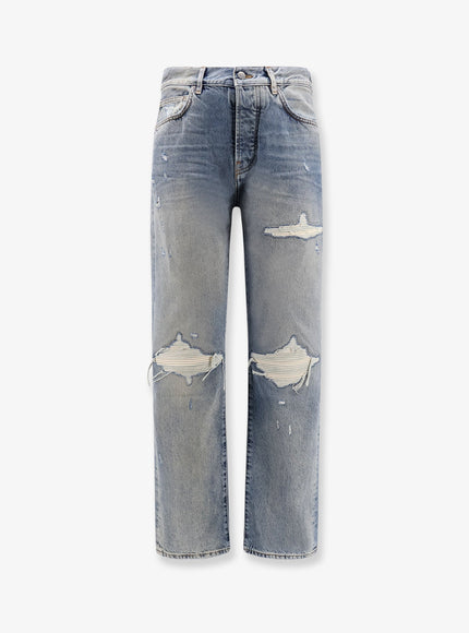 Amiri Destroyed Effect Jeans Antique Indigo