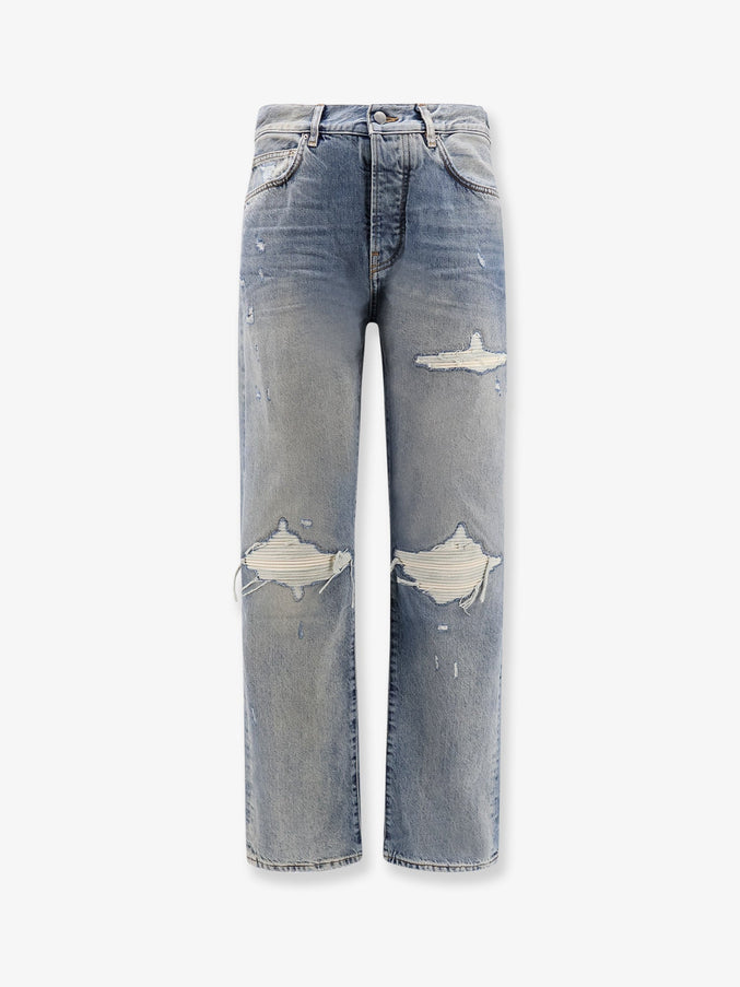 Amiri Destroyed Effect Jeans Antique Indigo