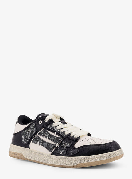 Amiri Bandana Skel Top Low Leather Low-Top Sneakers