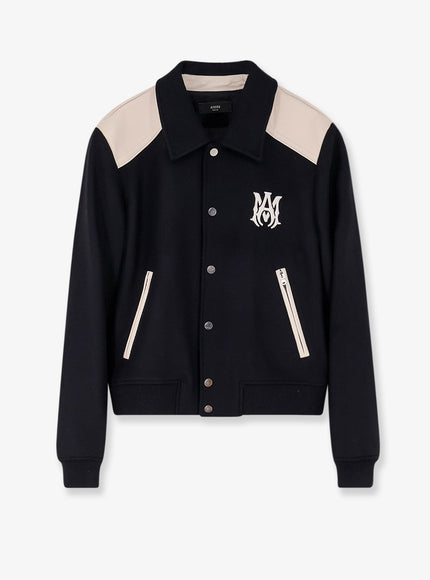 Amiri Virgin Wool Blend Ma Band Jacket Black