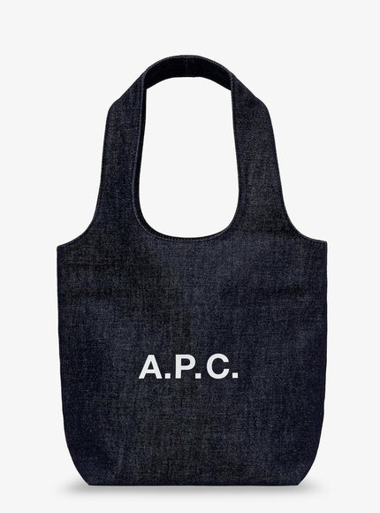 A.p.c. Tote Ninon Small Denim Shopping Bag Uni Indigo