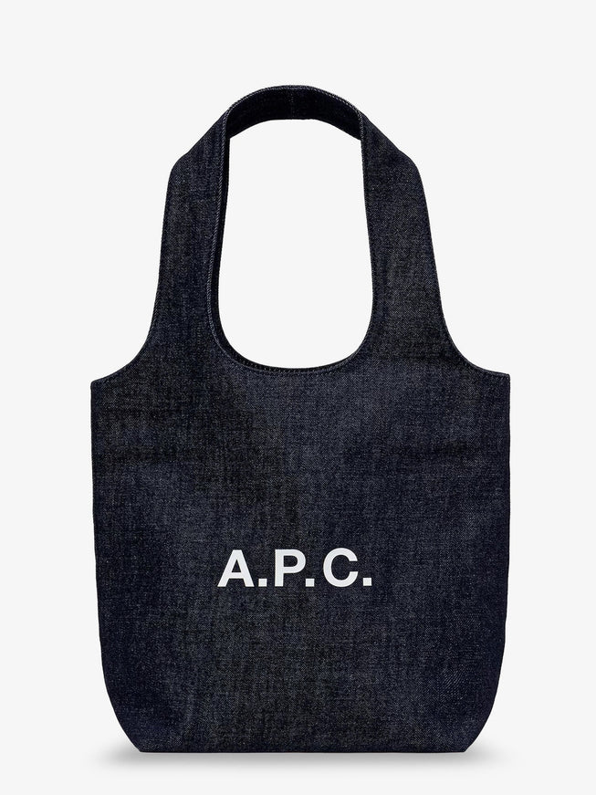 A.p.c. Tote Ninon Small Denim Shopping Bag Uni Indigo