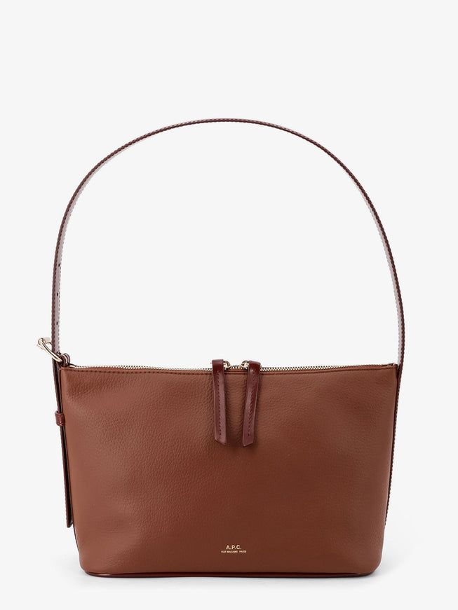 A.p.c. Vera Leather Shoulder Bag Uni Noisette